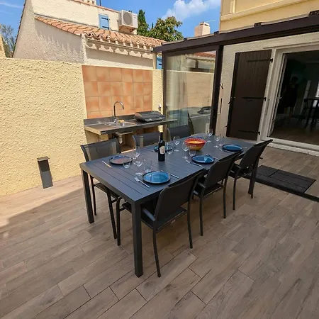 Villa T3 Renovee Climatisee, Piscine, Proche Et Commerces - Fr-1-81-622 Leucate